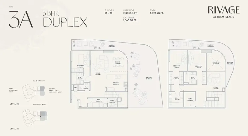 3 Bedroom duplex