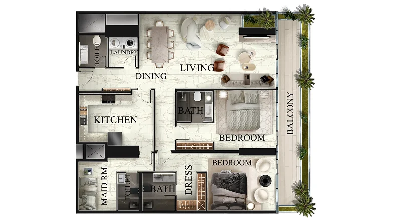 2 Bedroom