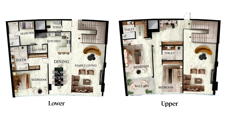 3 Bedroom duplex