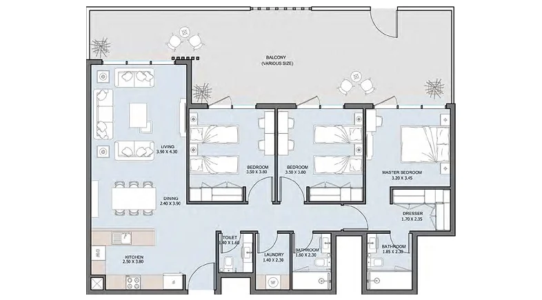 3 Bedroom type 2
