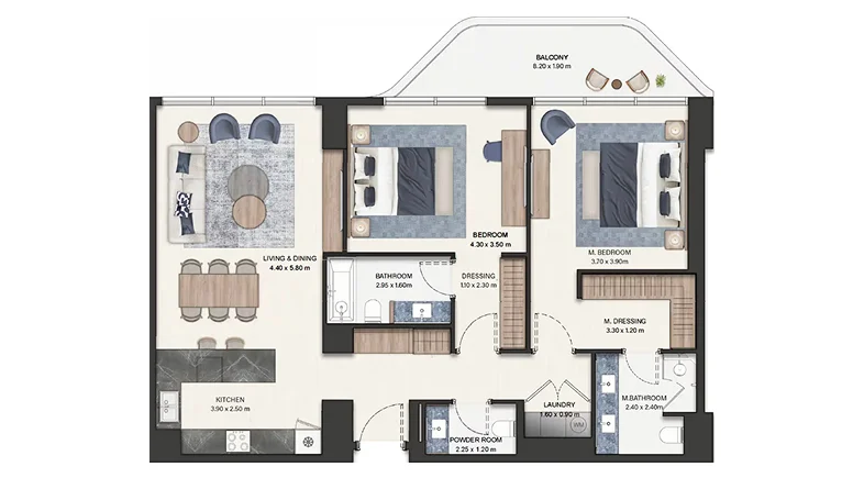 2 Bedroom