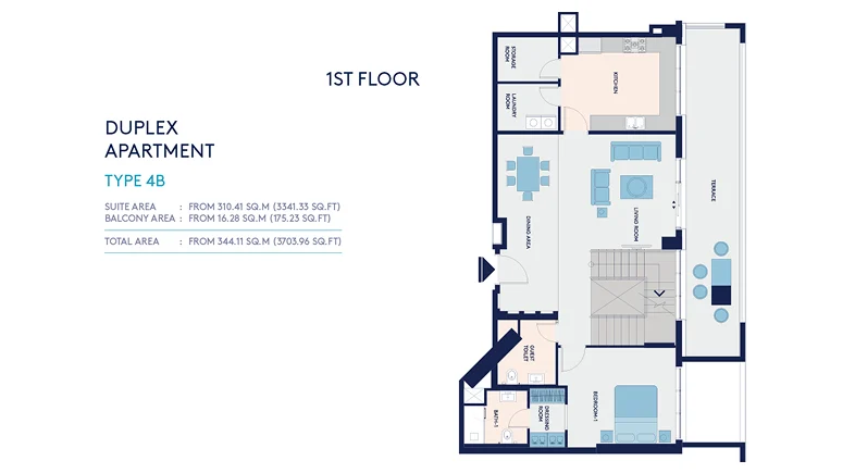 Duplex 1st floor