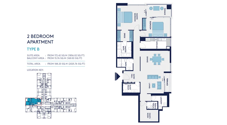 2 Bedroom type b