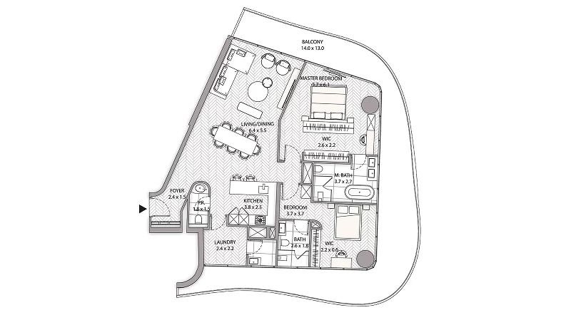2 Bedroom