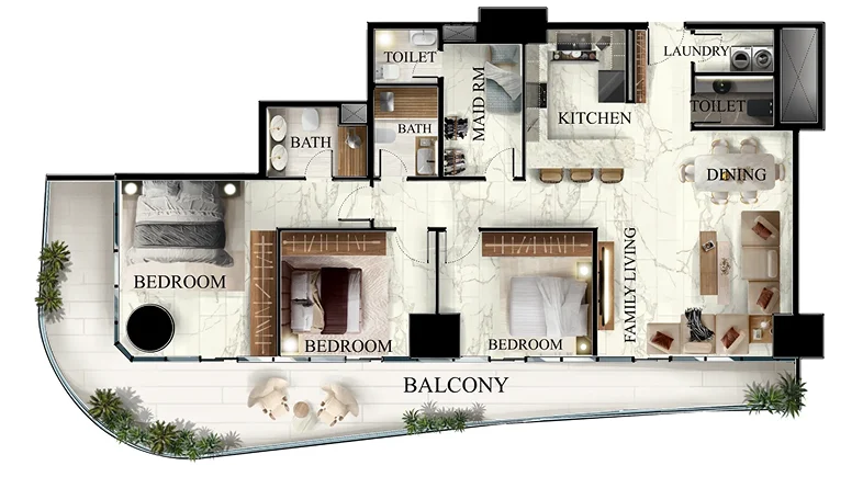 3 Bedroom