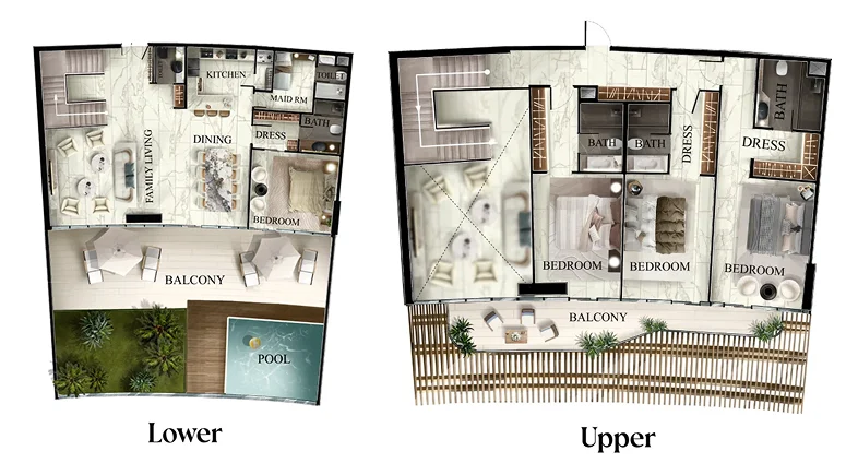 4 Bedroom duplex