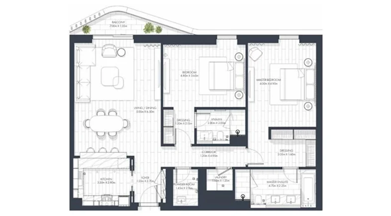 2 Bedroom (type 4)